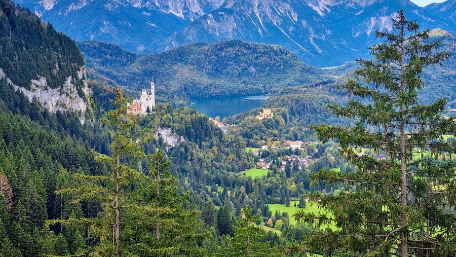 Ausblick auf die Königsschlösser